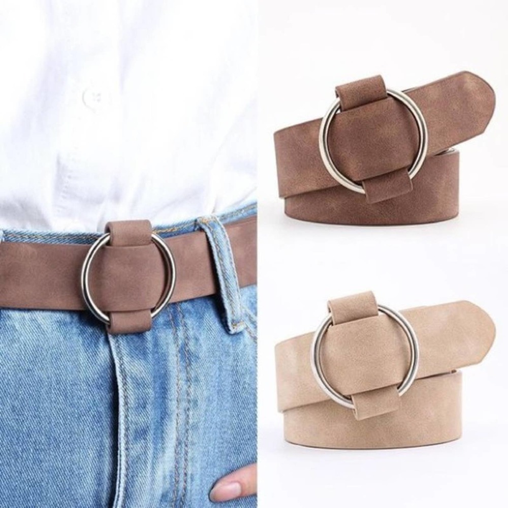 NEW Faux Vegan Leather Belt in Brown Coffee Chocolate #AG/1 - Picture 6 of 14